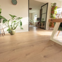Floer Bossen PVC - Waterloopbos Lichtbruin Eiken dryback pvc