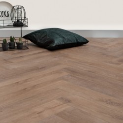 Floer Visgraat Click PVC - Waal Cognacbruin click pvc