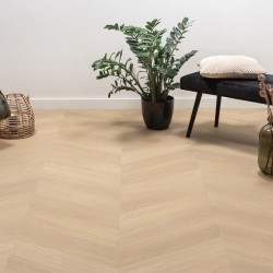 Floer Hongaarse Punt PVC - Natuur Eiken dryback pvc