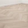 Floer Hongaarse Punt PVC - Onbehandeld Eiken dryback pvc