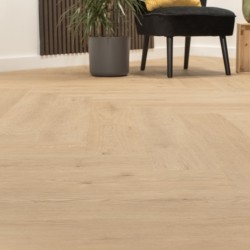 Floer Walvisgraat Click PVC - Gaia Grijsbeige click pvc