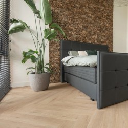 Floer Walvisgraat Click PVC - Gaia Grijsbeige click pvc
