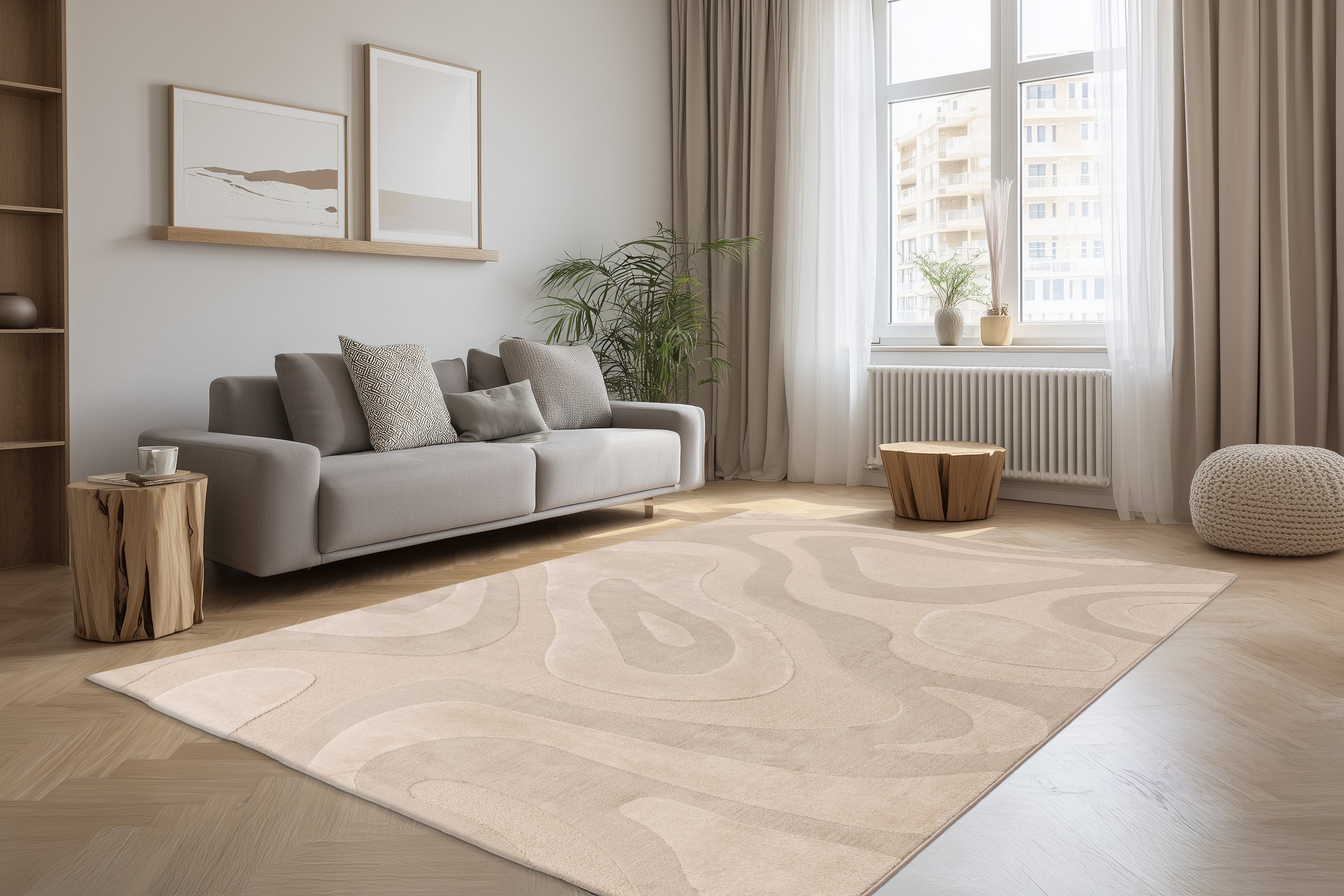 Vloerkleed Bergamo – Beige BMO 702