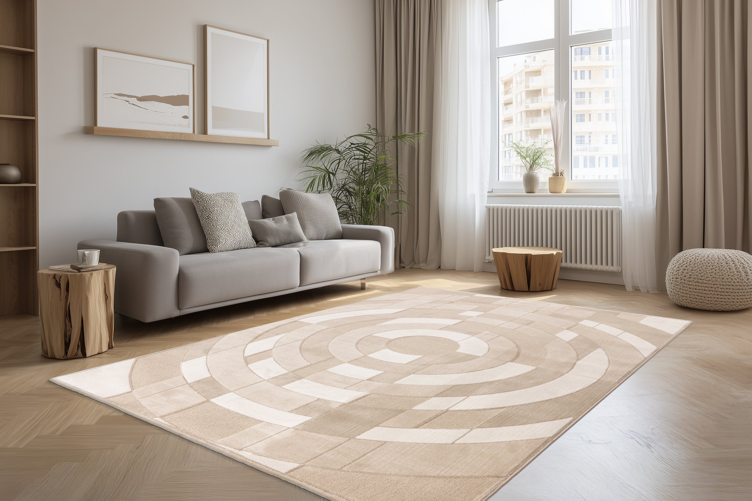 Vloerkleed Bergamo – Beige BMO 703