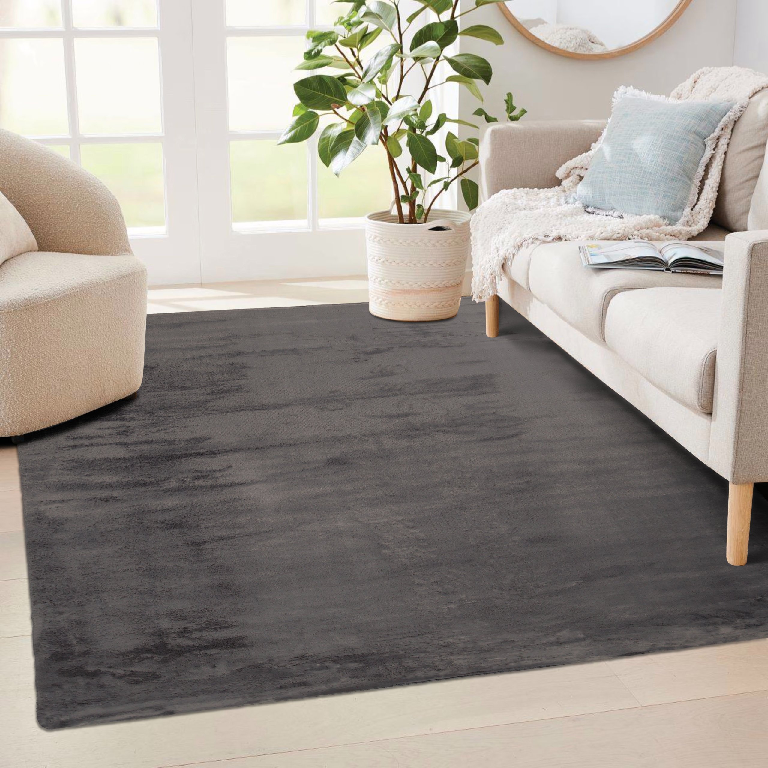 Vloerkleed Amira – Donkergrijs 003